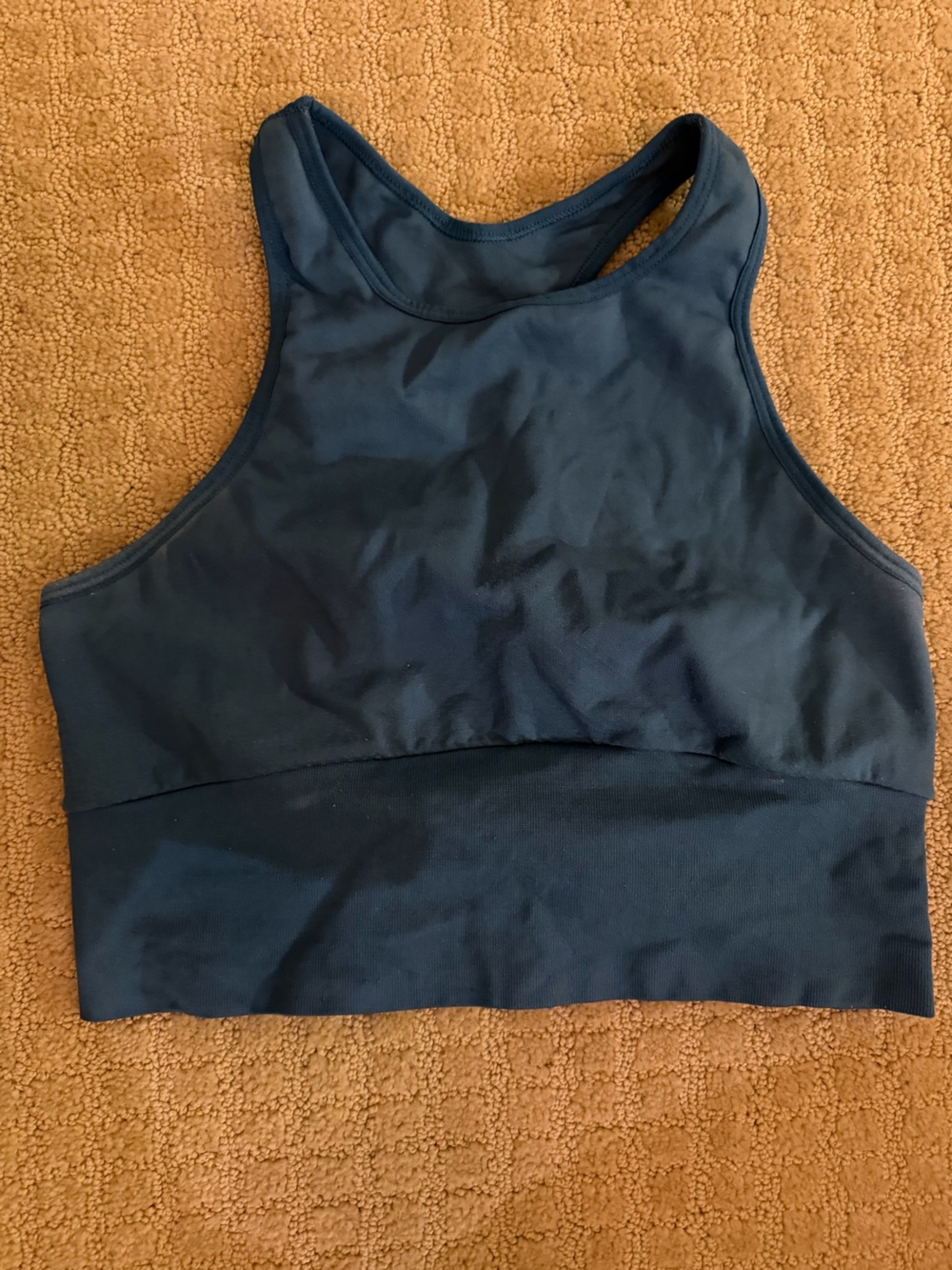 Free People Women’s High-Neck Crop Bralette - dark blue